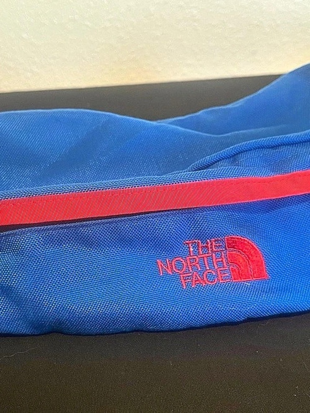 Vintage 90s The North Face Royal Blue & Red Waist Pack / Fanny Pack
